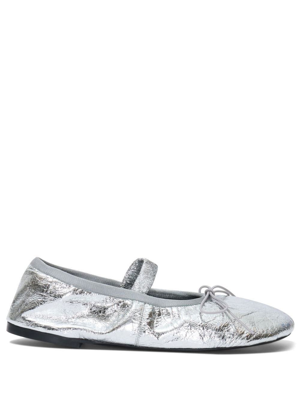 Proenza Schouler Glove Mary Jane leather ballerina - Silver von Proenza Schouler