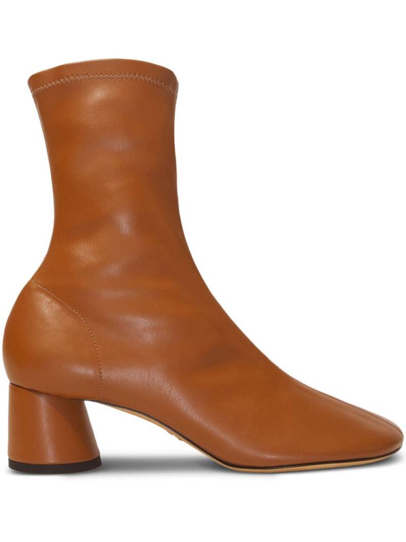 Proenza Schouler Glove pull-on leather boots - Brown von Proenza Schouler