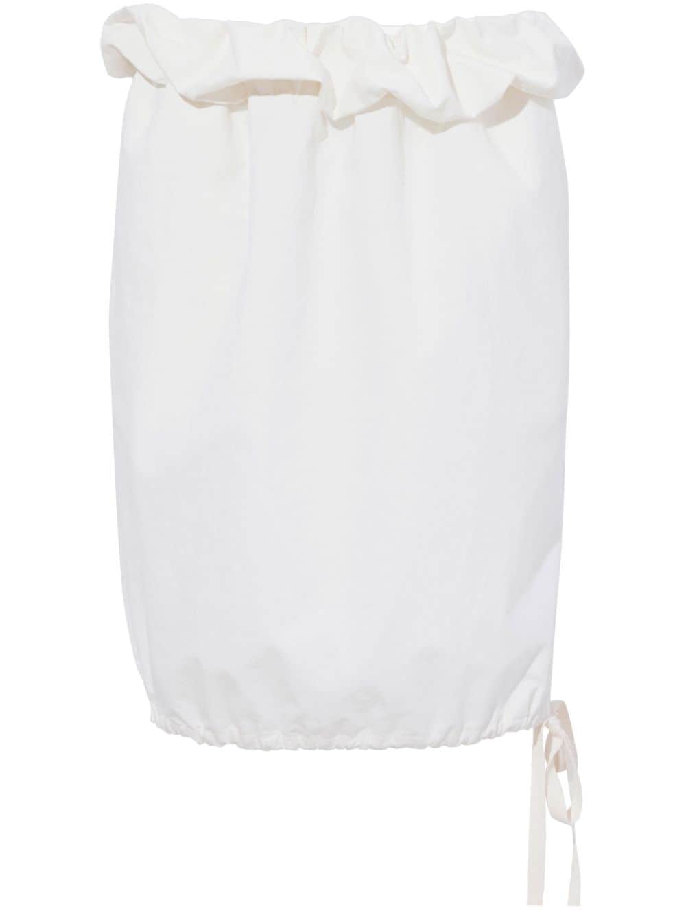 Proenza Schouler Hayley crinkled poplin skirt - White von Proenza Schouler