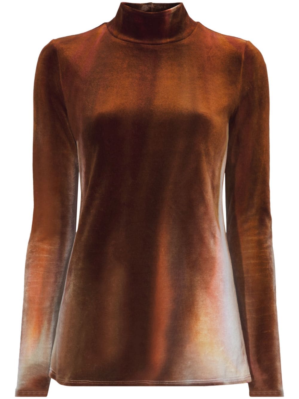 Proenza Schouler Ice Dyed velvet top - Brown von Proenza Schouler