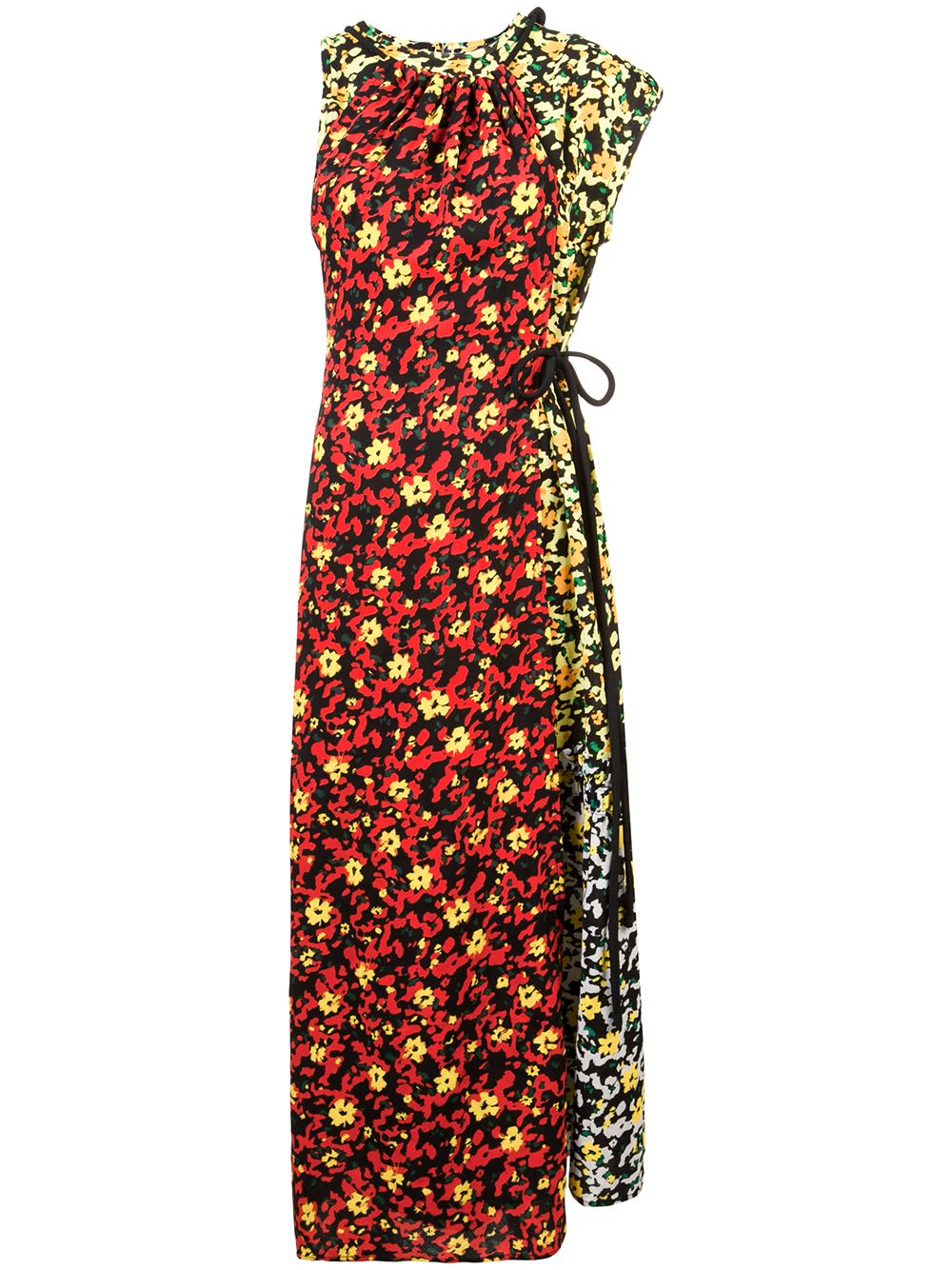 Proenza Schouler Multi Floral Asymmetrical Dress - Red von Proenza Schouler