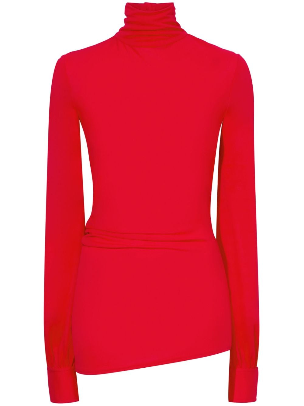 Proenza Schouler Sonia high-neck crepe blouse - Red von Proenza Schouler