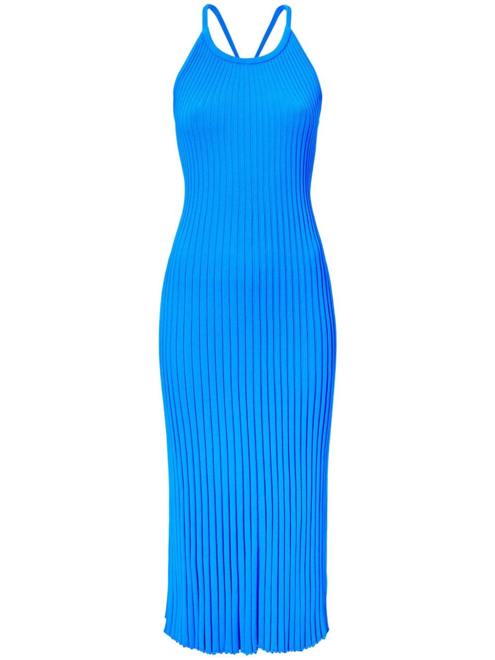 Proenza Schouler Vida ribbed-knit midi dress - Blue von Proenza Schouler