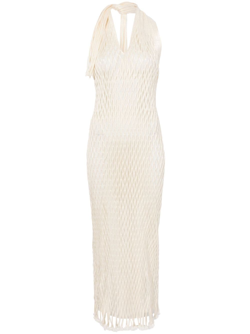 Proenza Schouler Zora halterneck maxi dress - White von Proenza Schouler