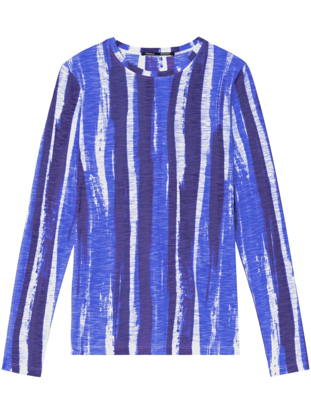 Proenza Schouler abstract-print cotton blouse - Blue von Proenza Schouler