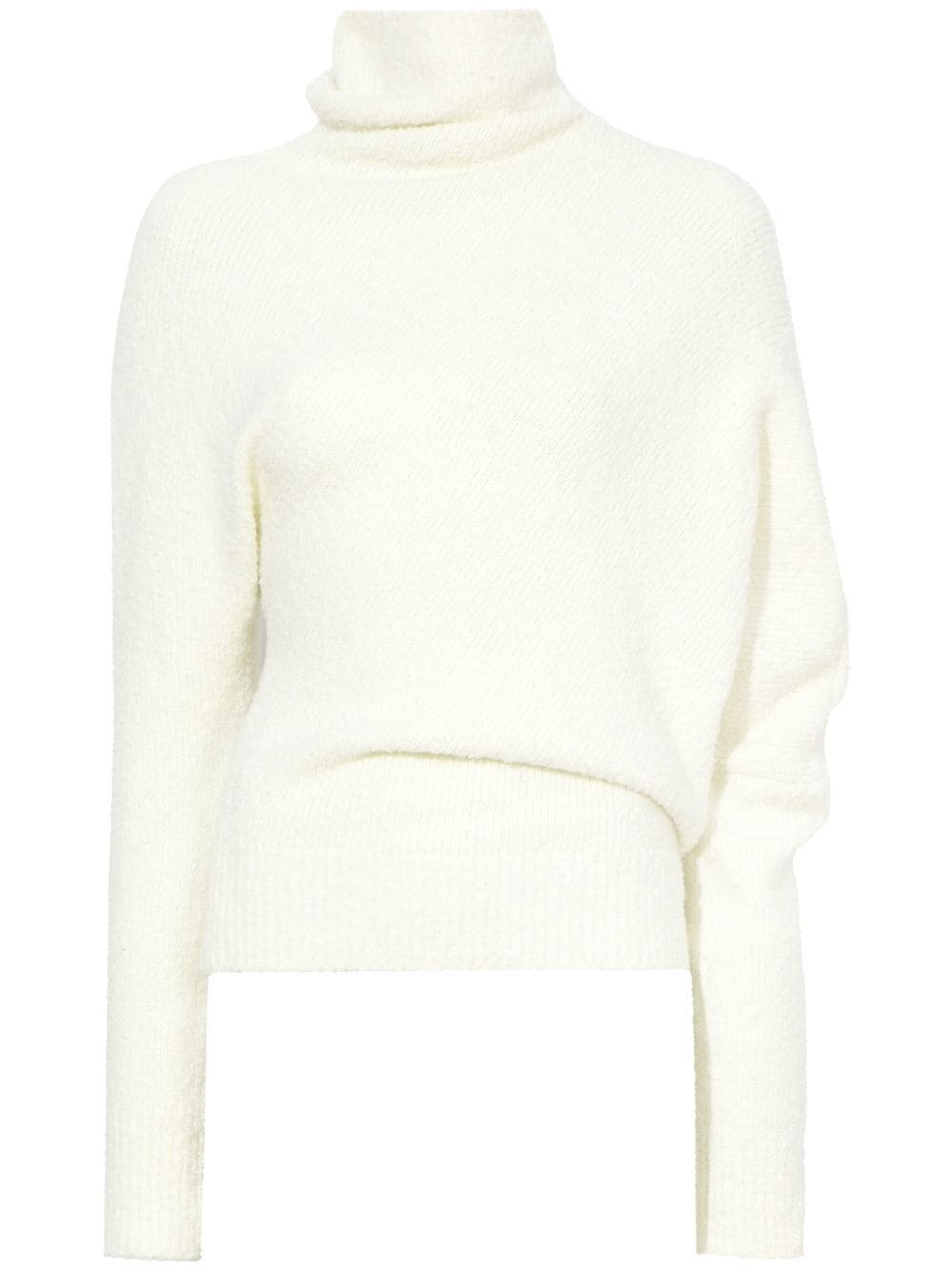 Proenza Schouler Fuzzy Boucle asymmetric sweater - White von Proenza Schouler