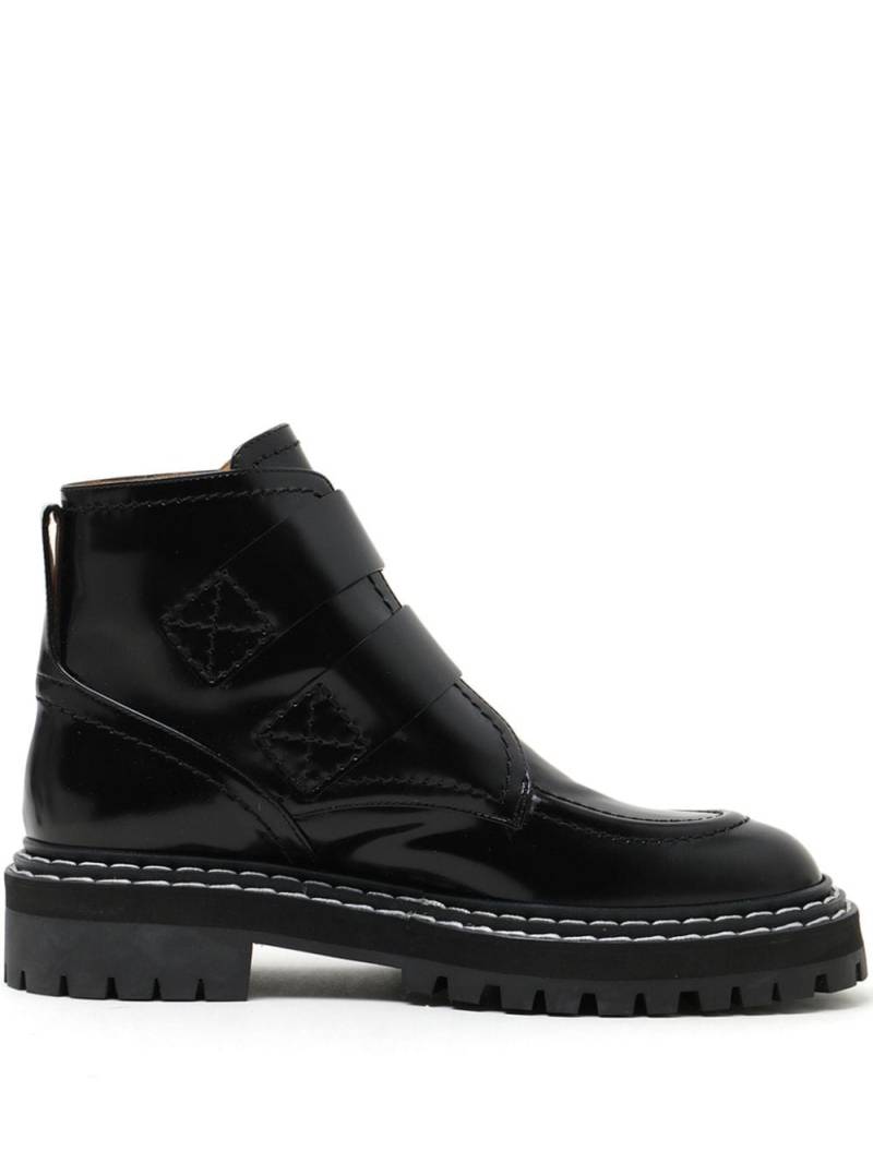 Proenza Schouler buckle-fastening lug sole boots - Black von Proenza Schouler