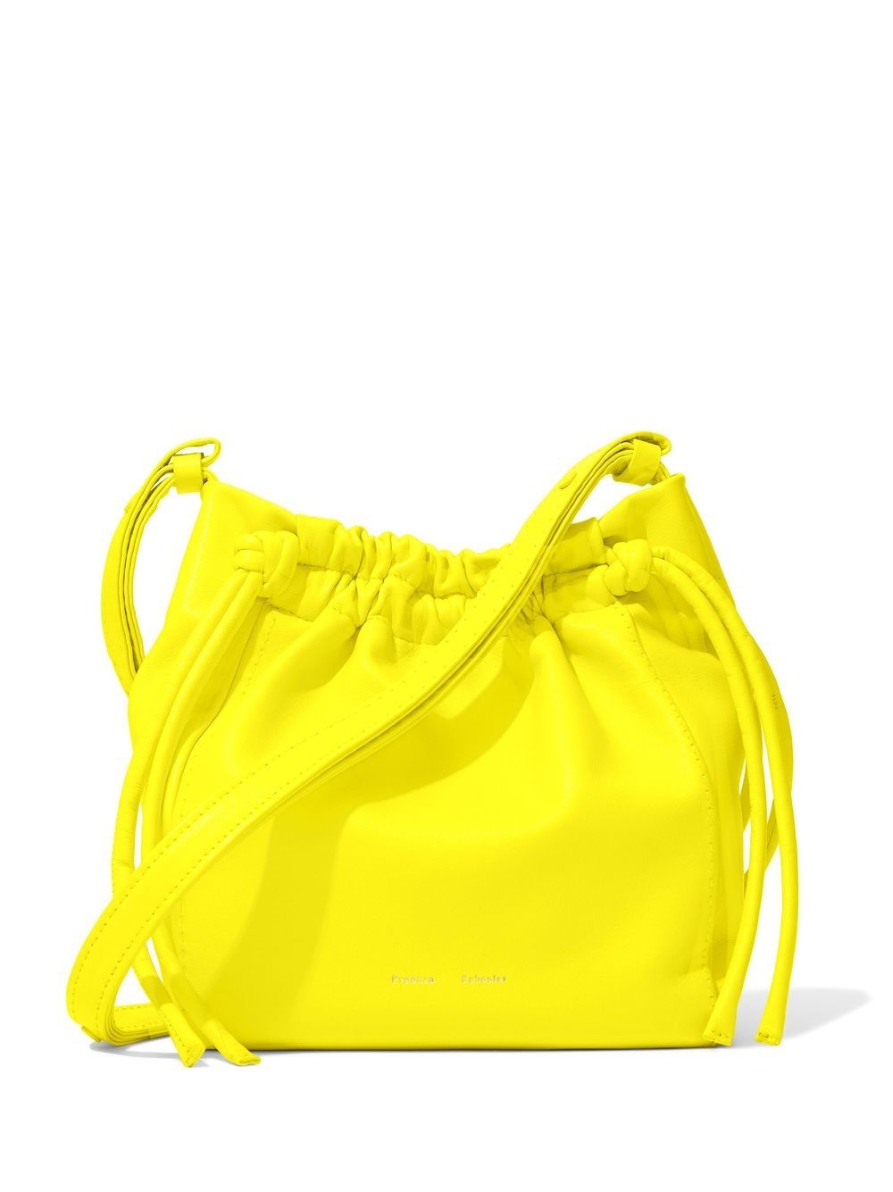 Proenza Schouler engraved-logo drawstring crossbody bag - Yellow von Proenza Schouler