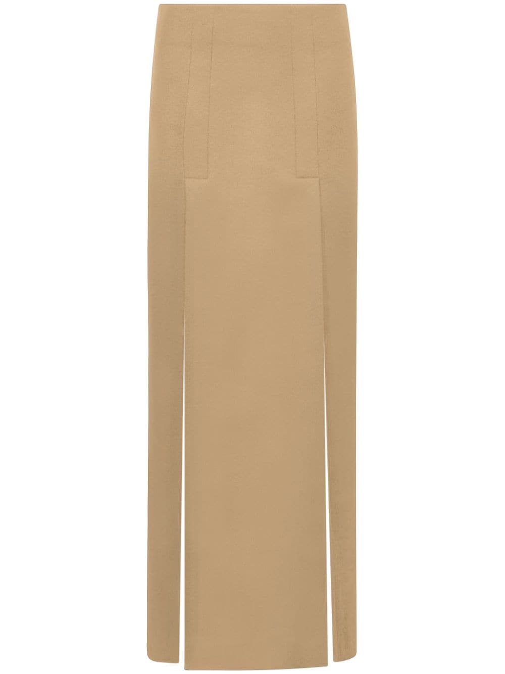 Proenza Schouler felted wool-blend long skirt - Brown von Proenza Schouler
