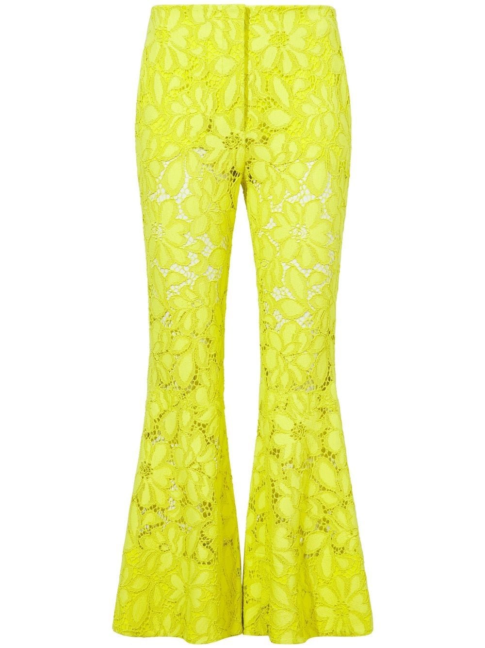 Proenza Schouler lace flared trousers - Yellow von Proenza Schouler