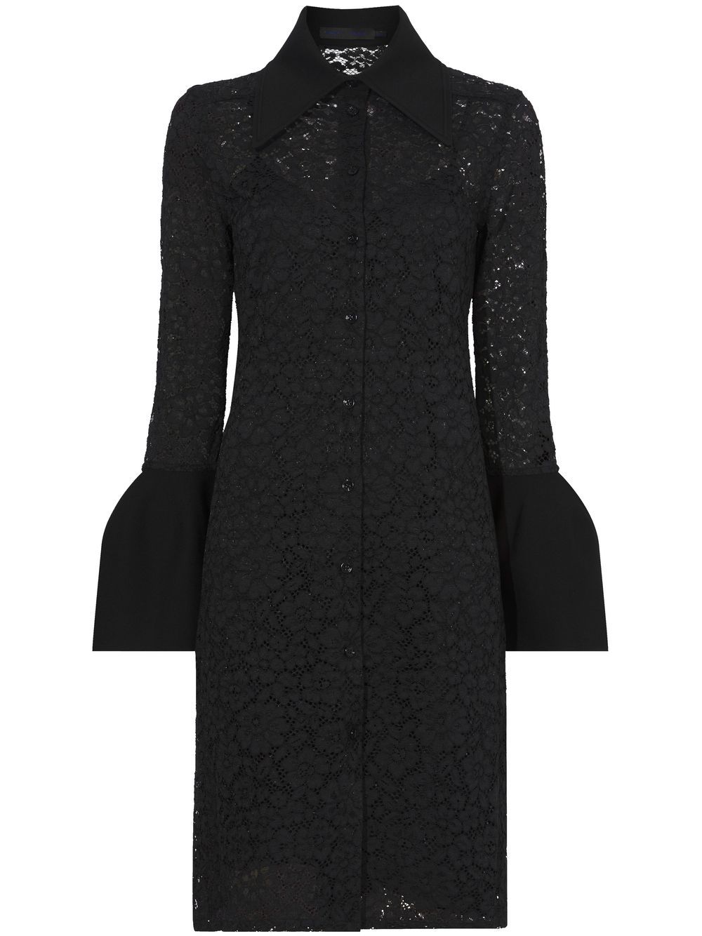 Proenza Schouler floral lace shirtdress - Black von Proenza Schouler