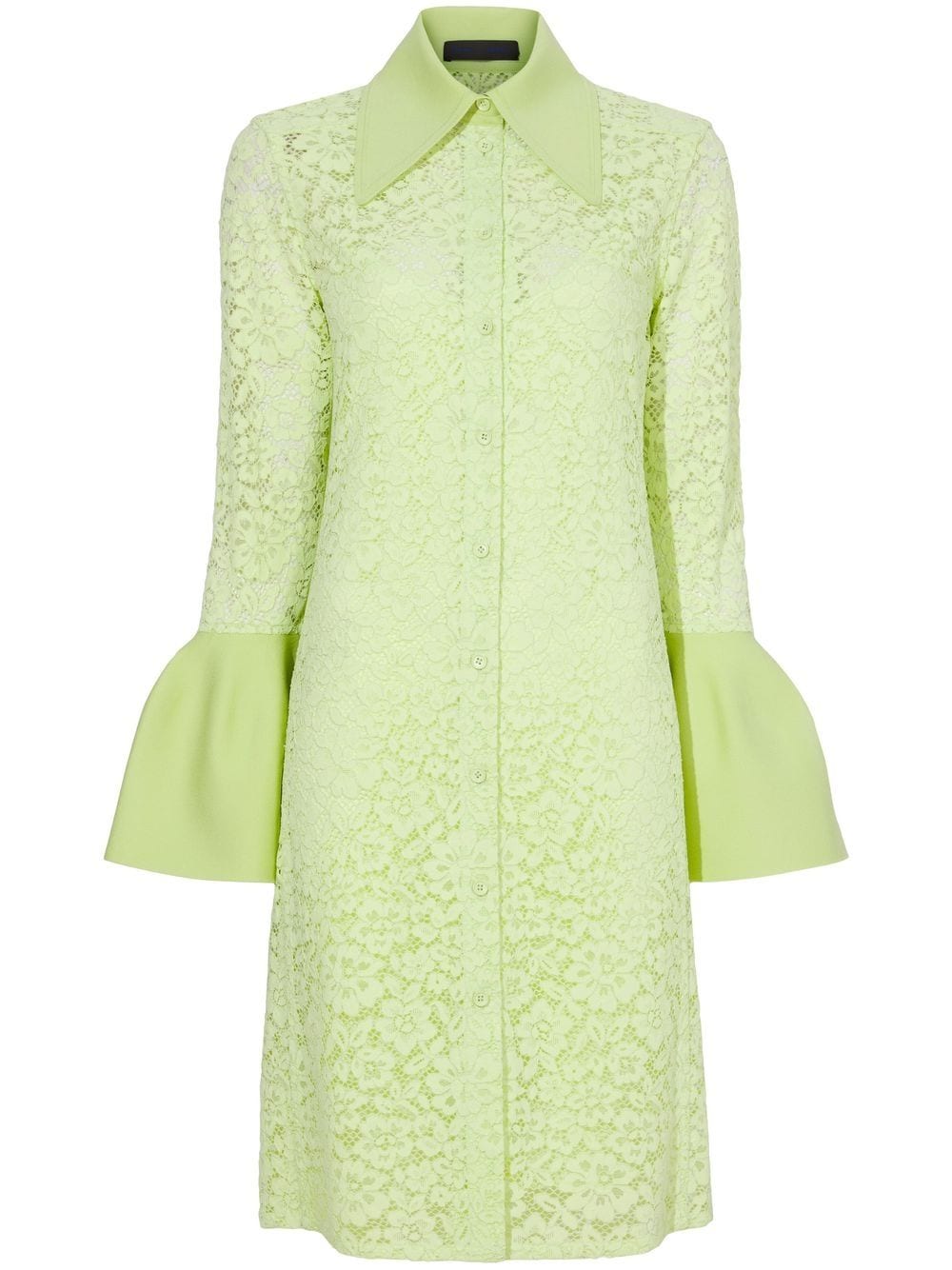 Proenza Schouler floral lace shirtdress - Green von Proenza Schouler