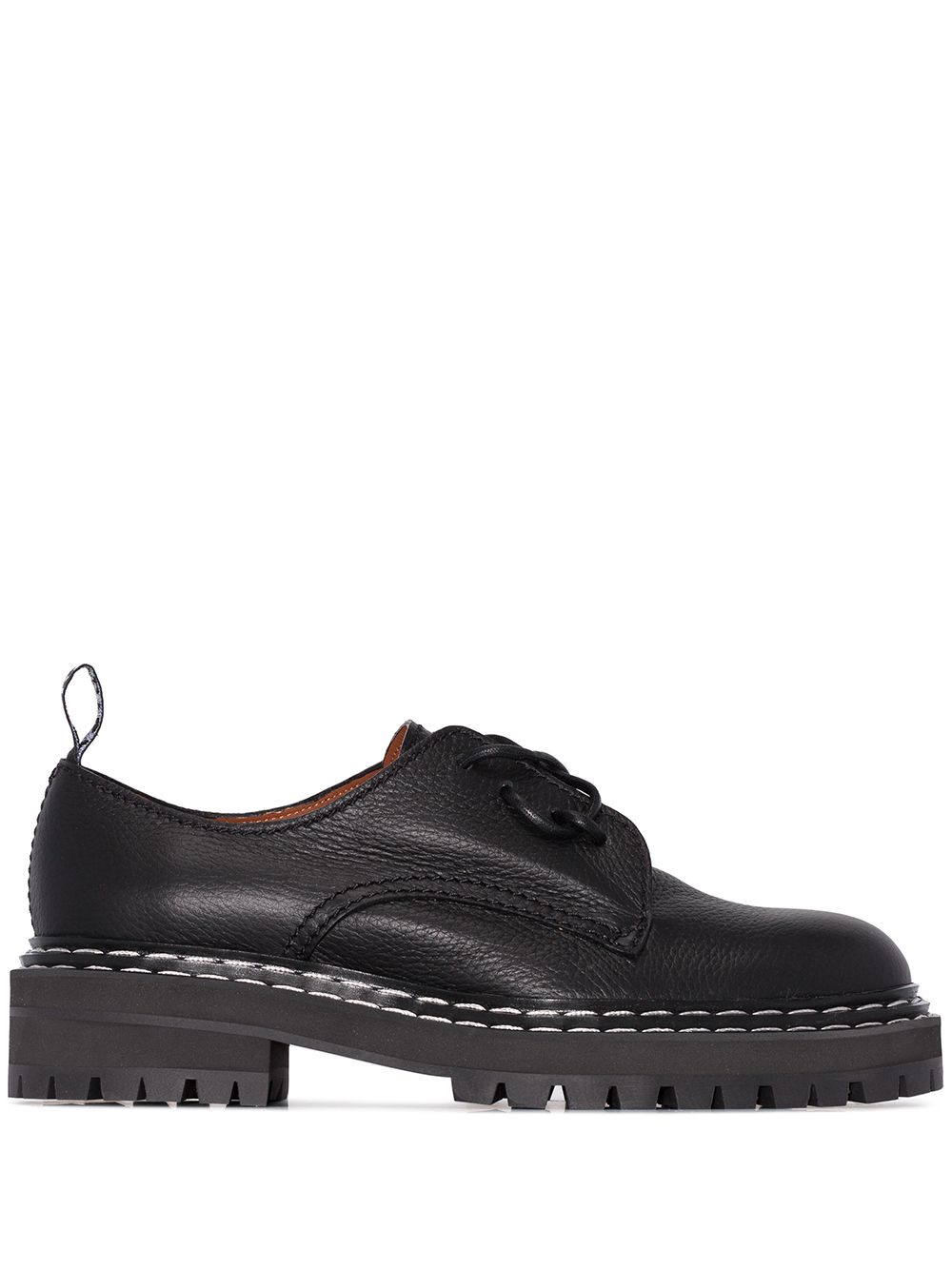 Proenza Schouler leather Oxford shoes - Black von Proenza Schouler