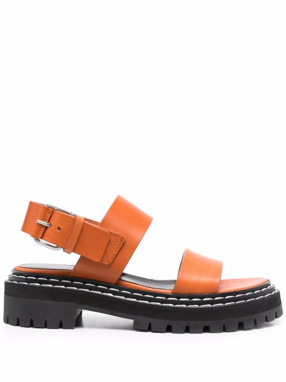 Proenza Schouler lug-sole leather sandals - Orange von Proenza Schouler