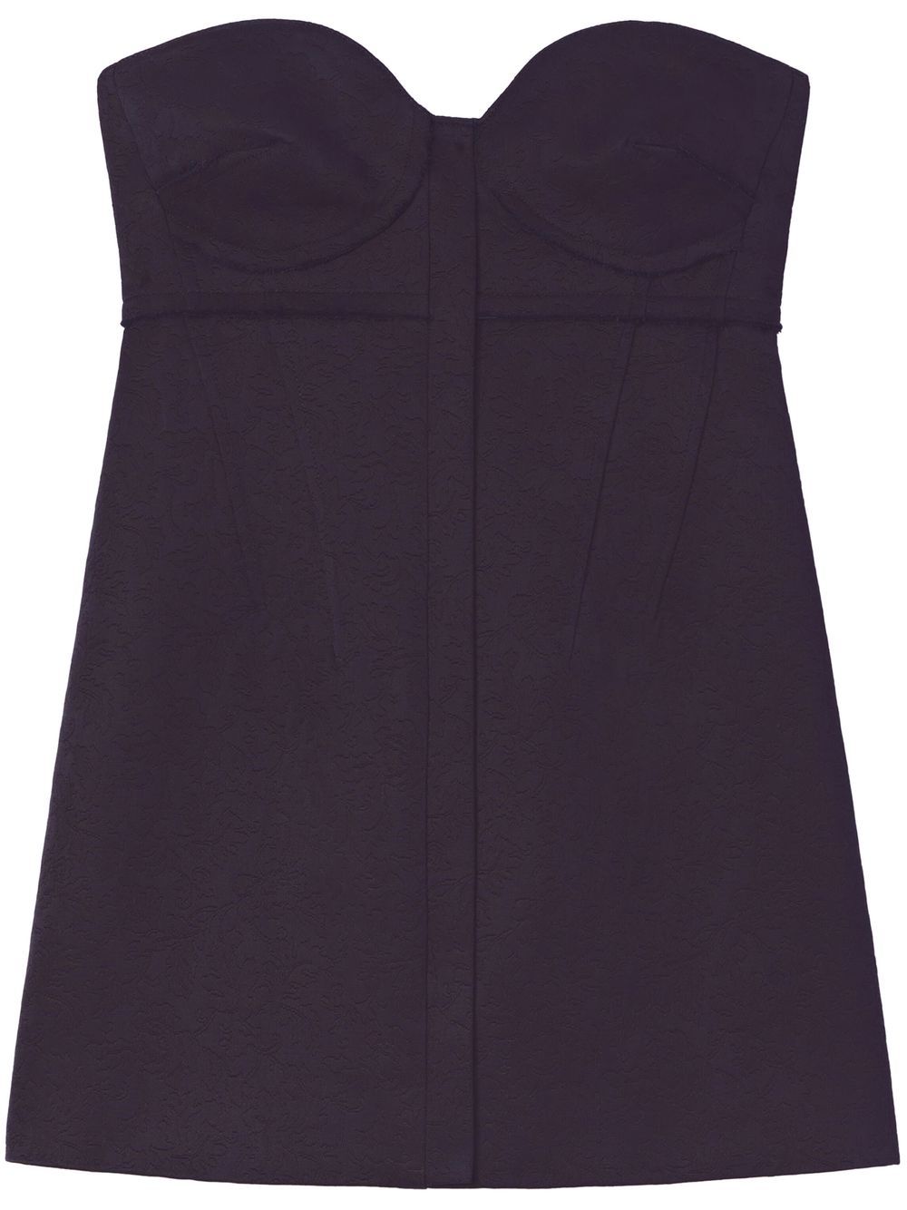 Proenza Schouler patterned-jacquard bustier top - Grey von Proenza Schouler