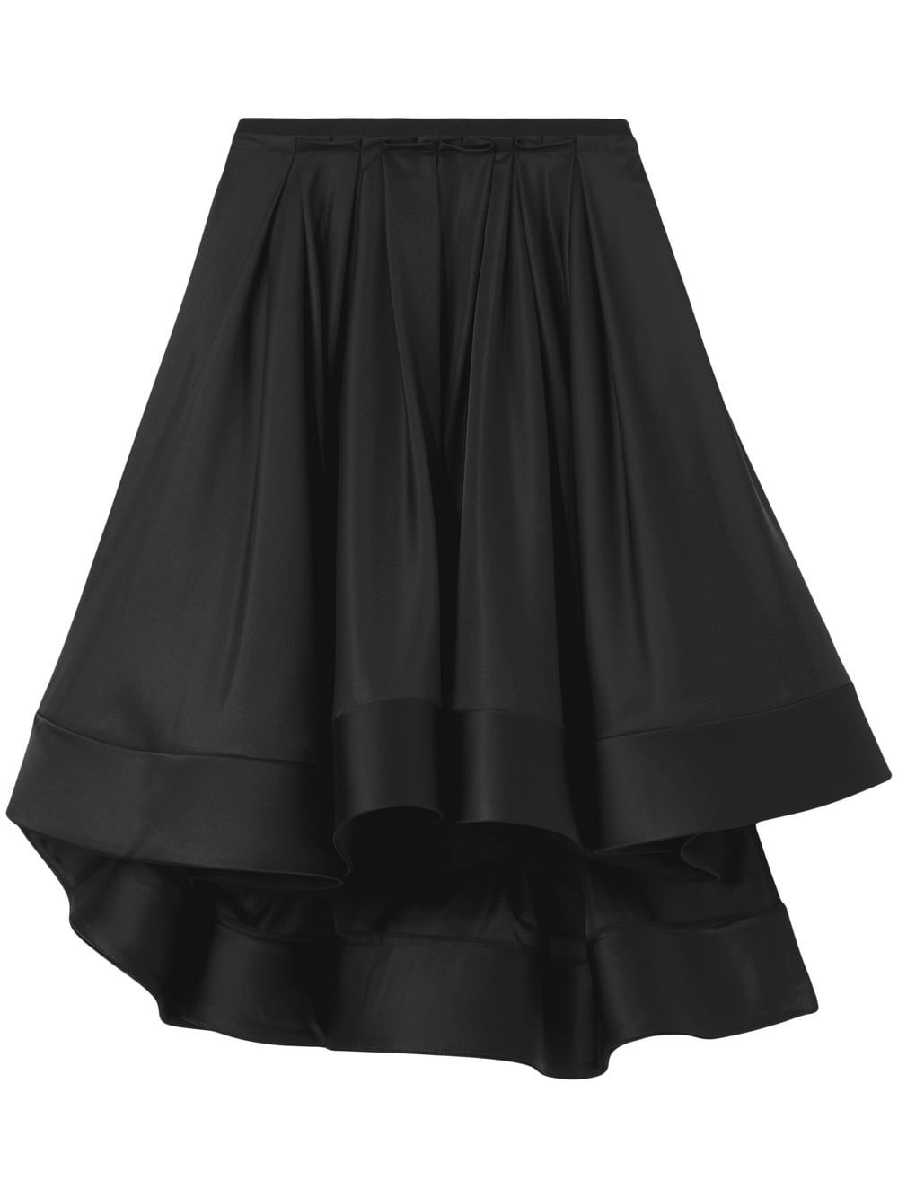 Proenza Schouler pleated full taffeta skirt - Black von Proenza Schouler