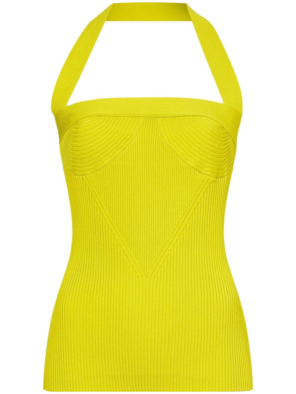 Proenza Schouler ribbed-knit halterneck knitted top - Yellow von Proenza Schouler