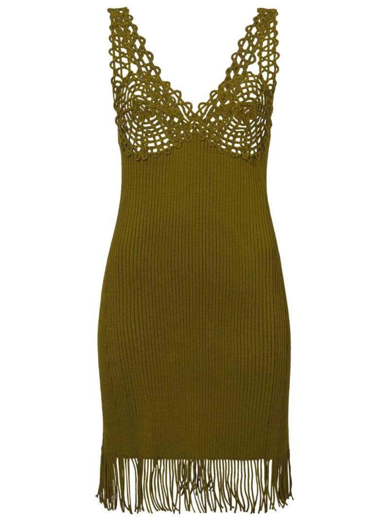 Proenza Schouler ribbed knit lace dress - Green von Proenza Schouler