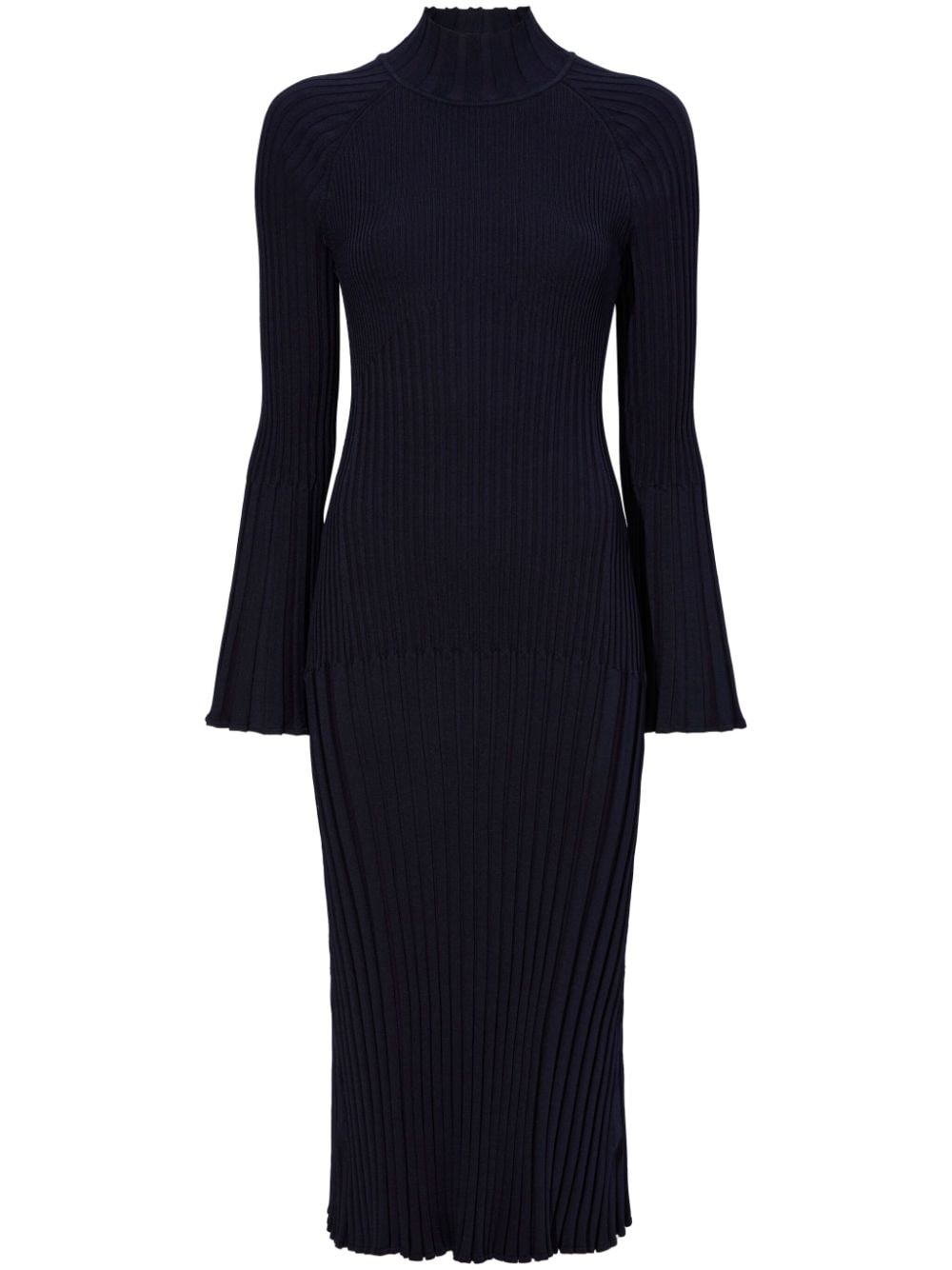 Proenza Schouler roll-neck ribbed midi dress - Blue von Proenza Schouler