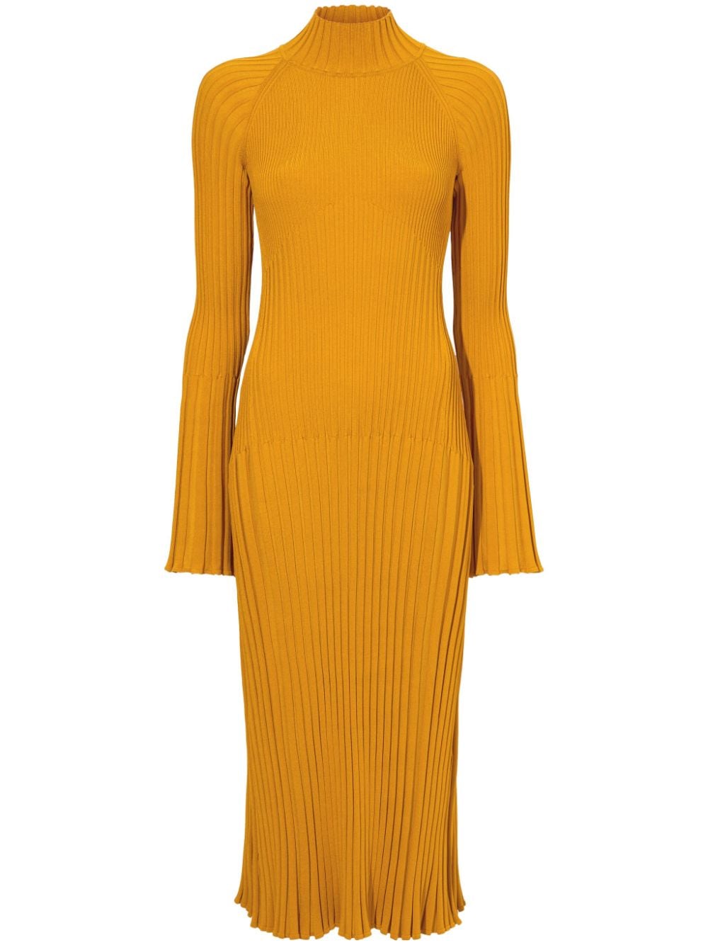 Proenza Schouler roll-neck ribbed midi dress - Orange von Proenza Schouler