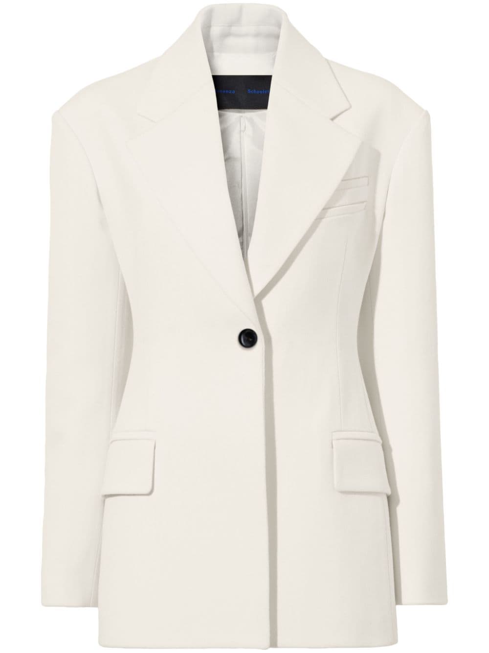 Proenza Schouler twill-weave wool blazer - Neutrals von Proenza Schouler