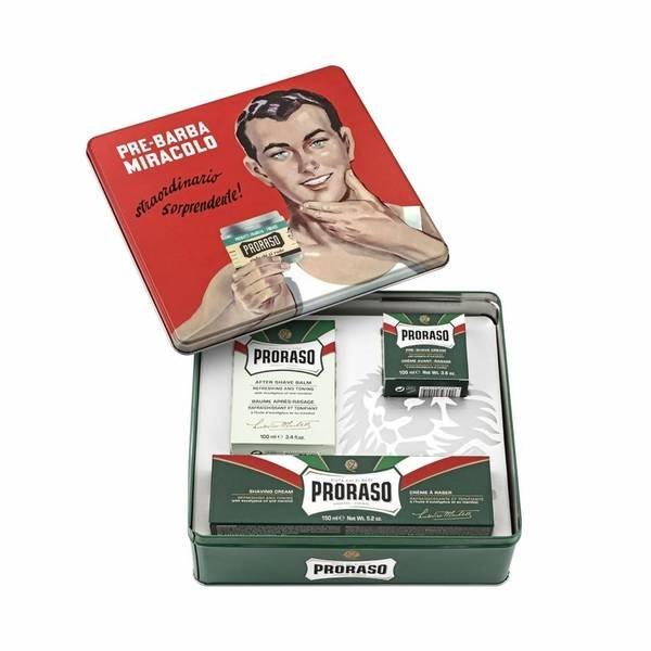 Rasierset Vintage Selection Green Refresh 23x22x7.5cm Damen  1 pezzo von Proraso