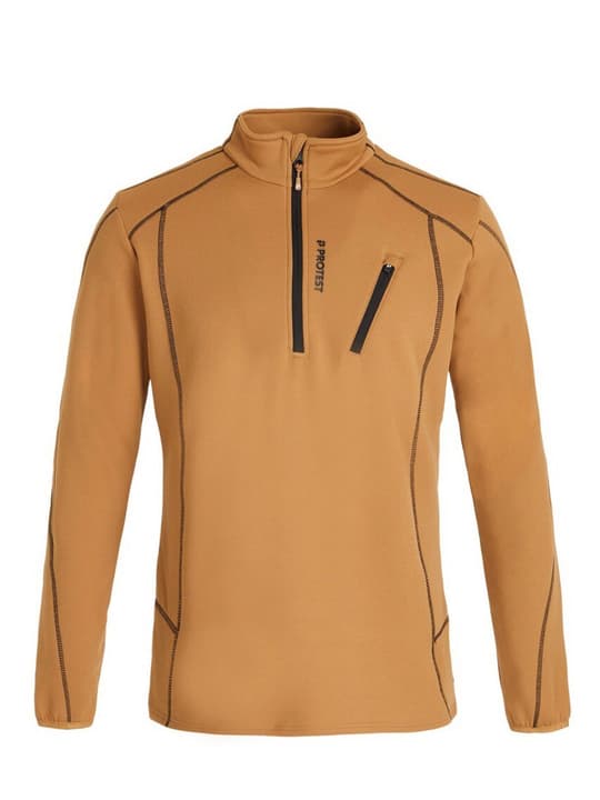 Protest Humans 1/4 zip top Pullover caramel von Protest