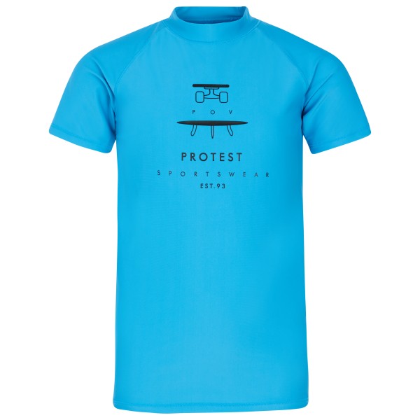 Protest - Kid's PRTEric Rashguard Short Sleeve - Lycra Gr 164 blau von Protest
