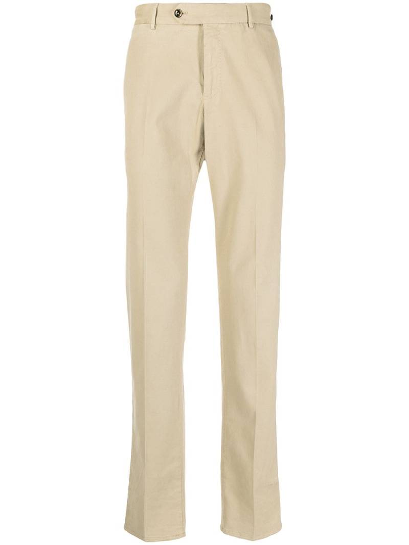 Pt01 off-centre button trousers - Neutrals von Pt01