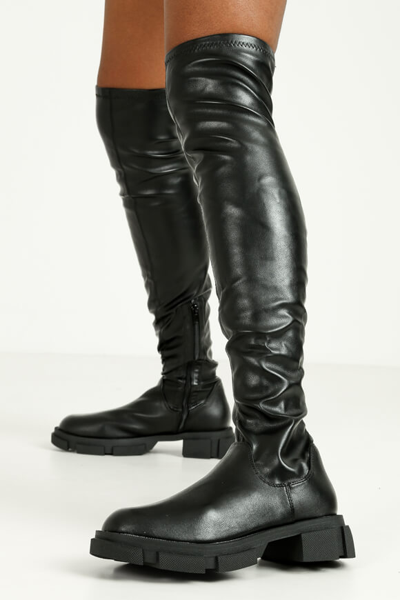 Public Desire Overknee Stiefel | Schwarz | Damen  | EU36 von Public Desire