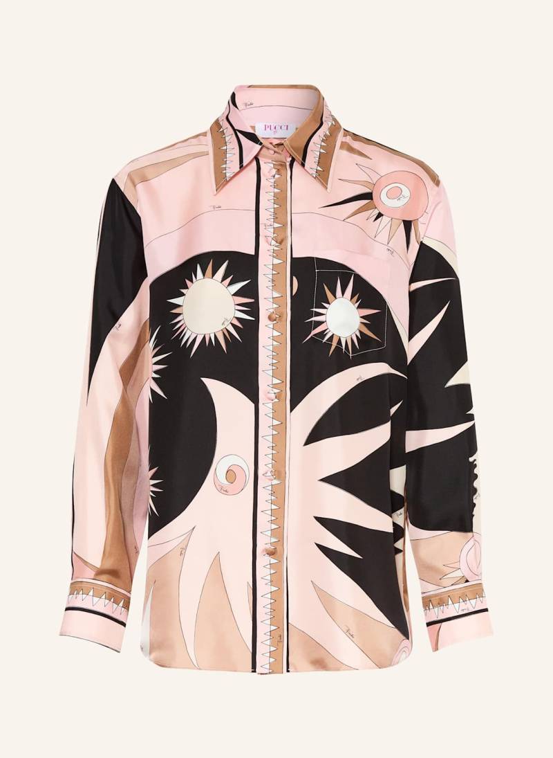 Pucci Hemdbluse Camicia Aus Seide rosa von Pucci
