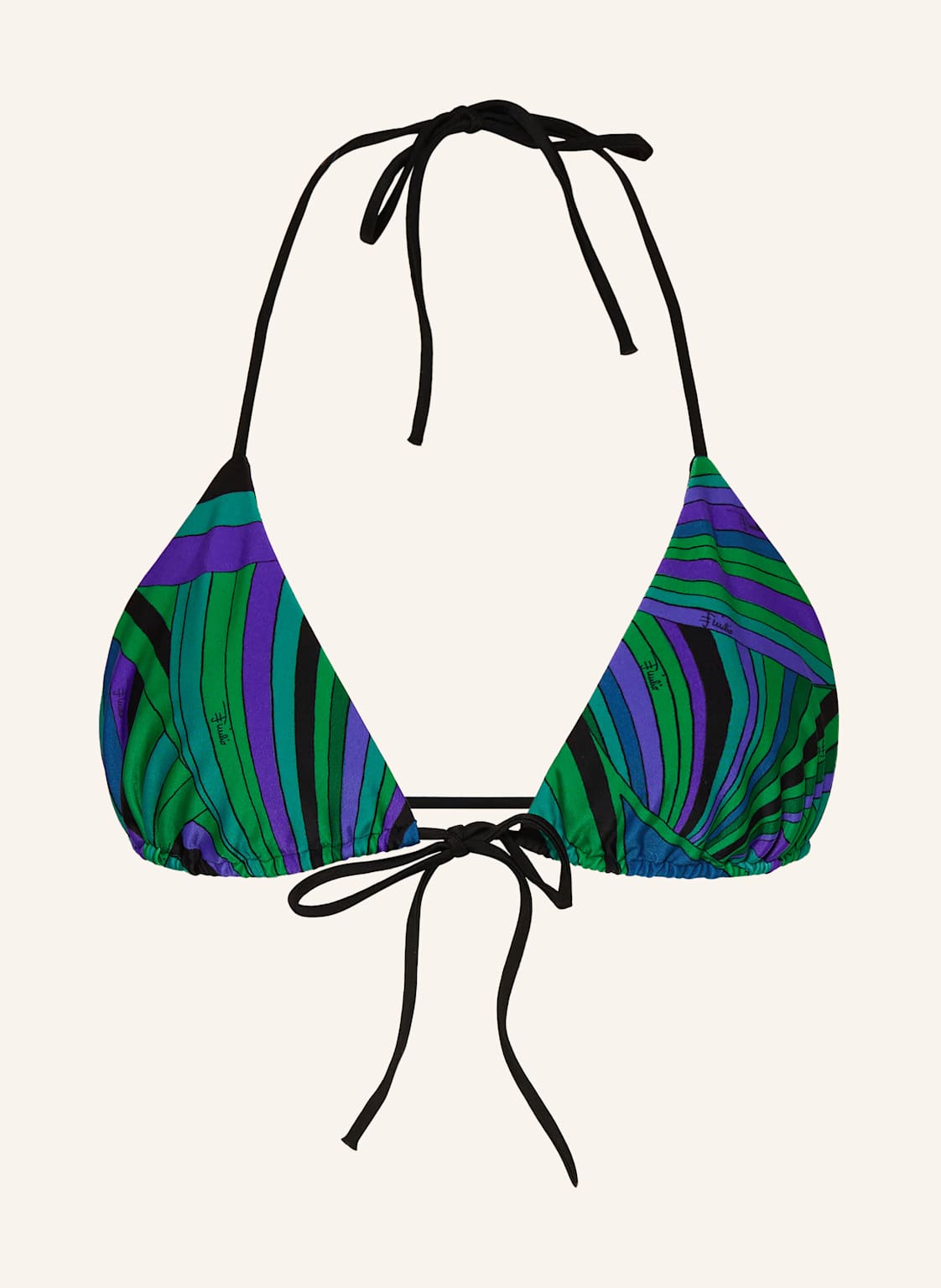 Pucci Triangel-Bikini-Top blau Pucci Triangel-Bikini-Top blau von Pucci