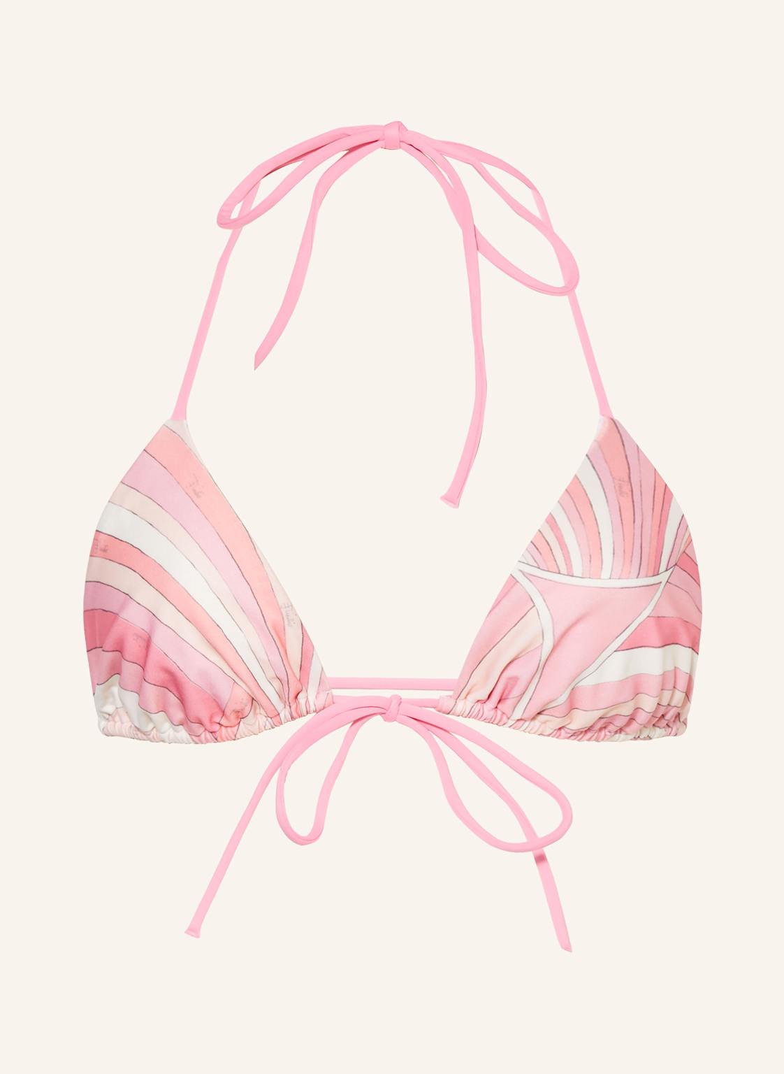 Pucci Triangel-Bikini-Top pink von Pucci
