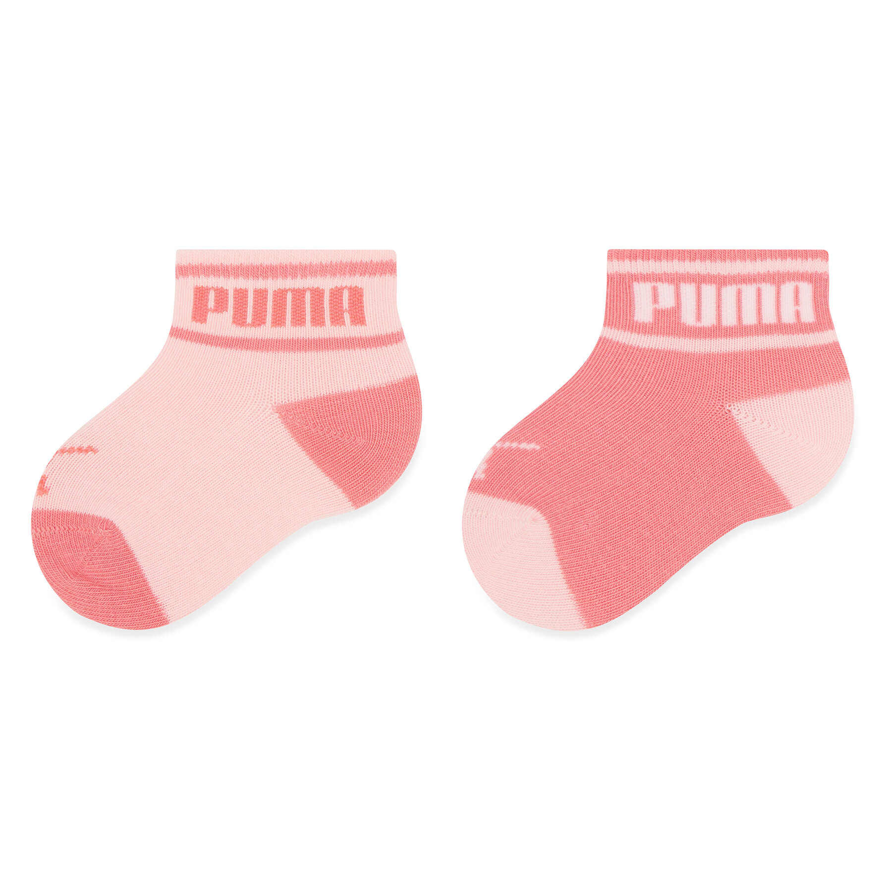 2er-Set hohe Kindersocken Puma Baby Wording Sock 2P 935479 Pink 02 von Puma