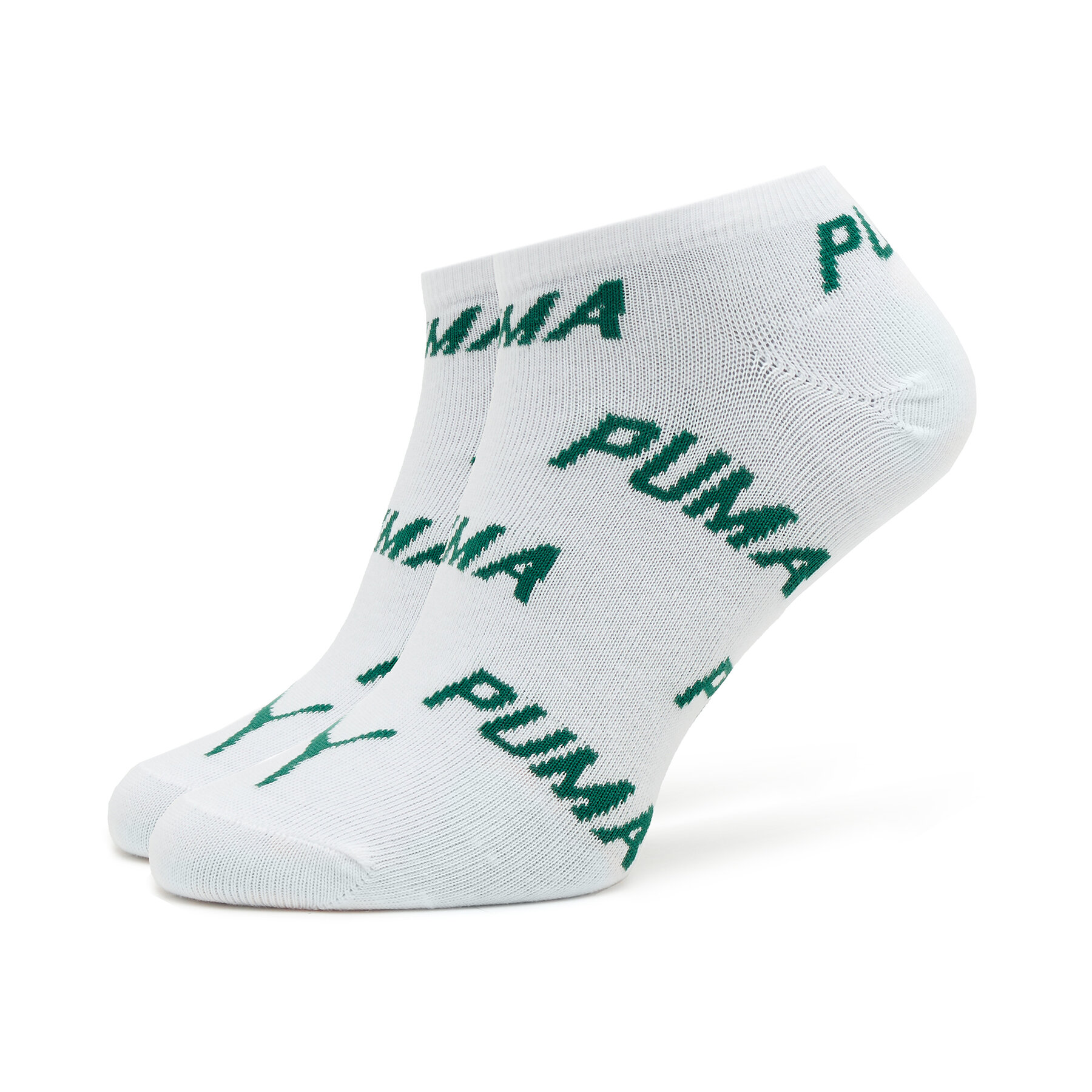 2er-Set niedrige Unisex-Socken Puma Unisex Bwt Sneaker 2P 907947 White / Green 09 von Puma