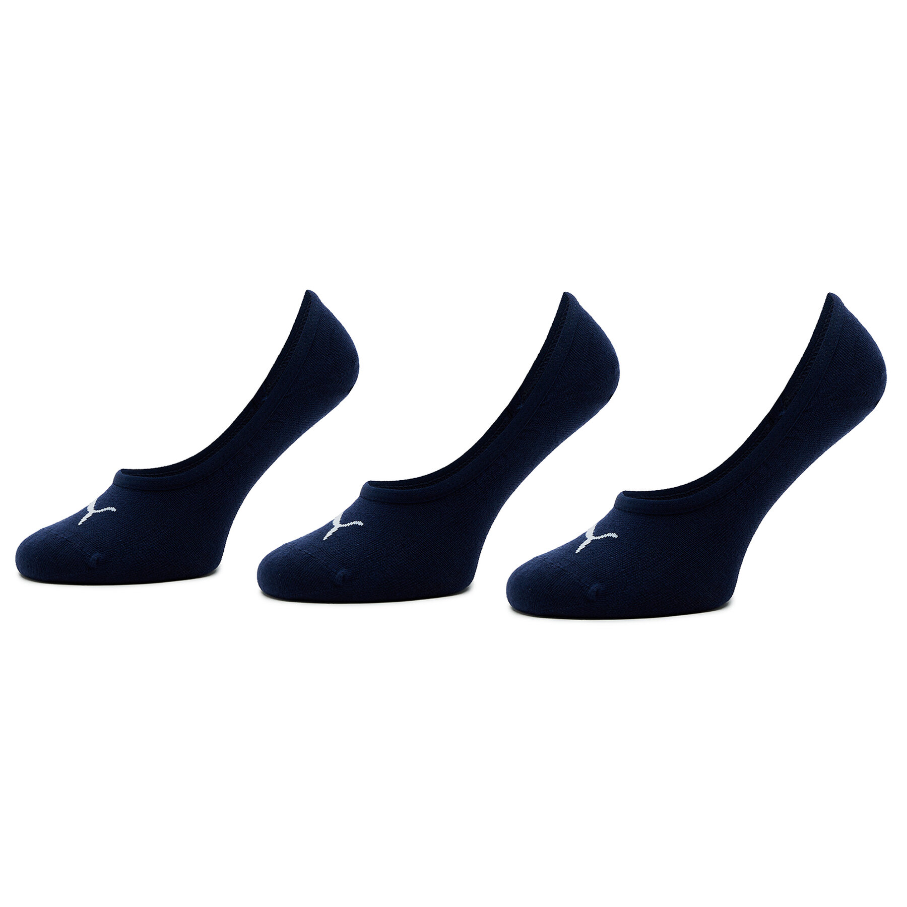 3er-Set Unisex-Sneakersocken Puma Footie 3P Unisex 906930 Navy 04 von Puma