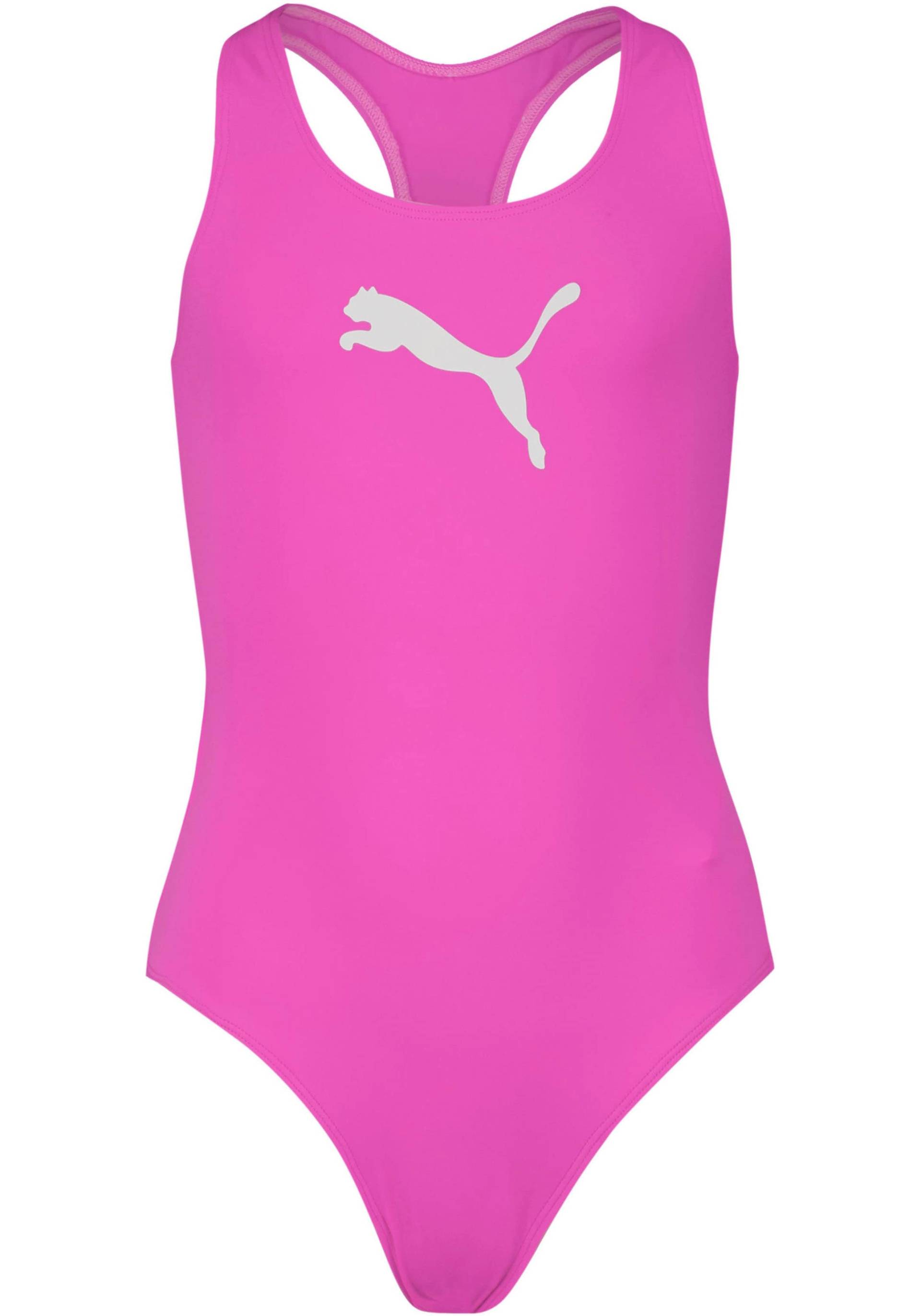 PUMA Badeanzug, Mädchen-Schwimmanzug in Racerback-Passform von Puma