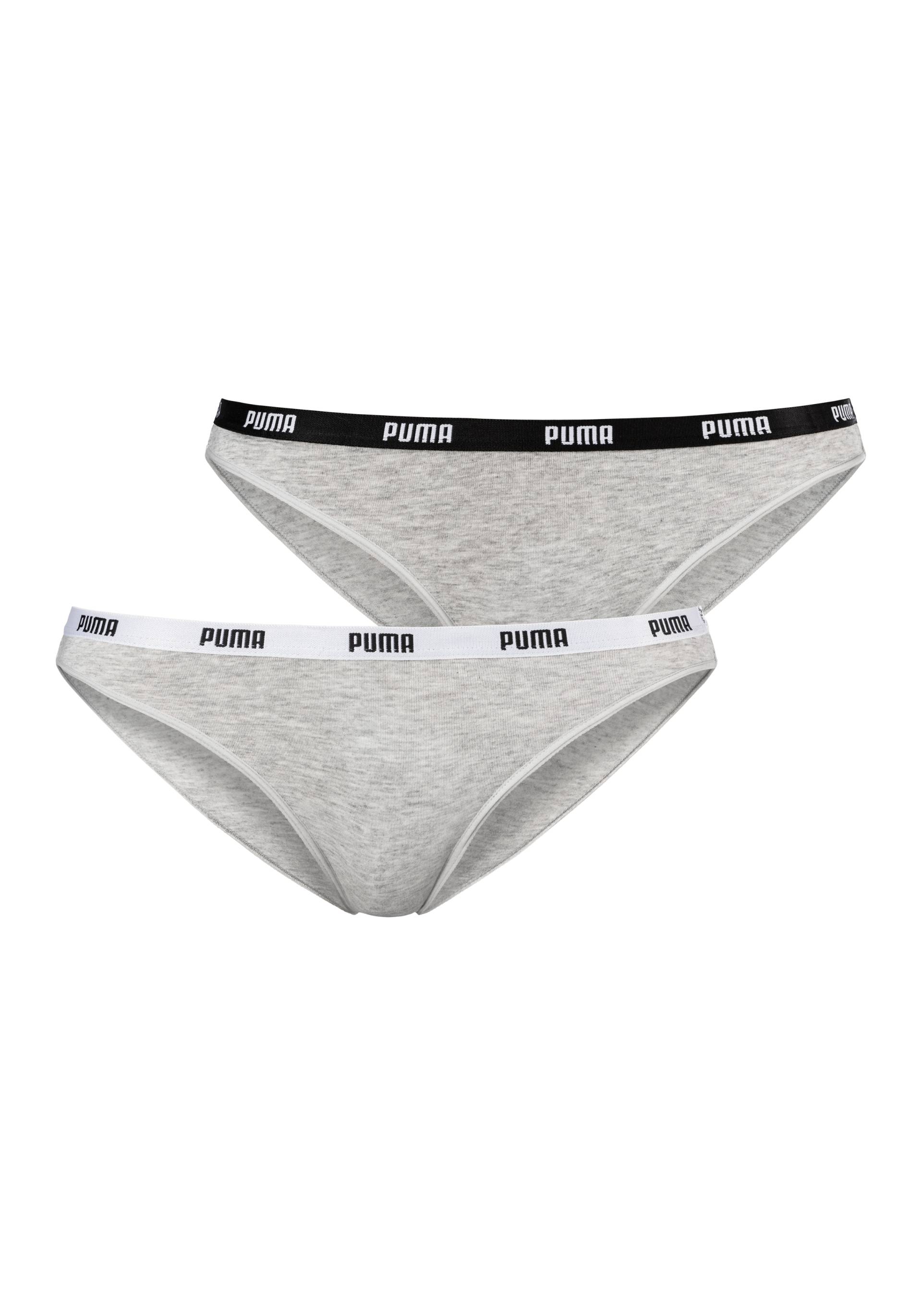 PUMA Bikinislip »Iconic«, (Packung, 2 St.), mit schmalem Logo-Webbündchen von Puma