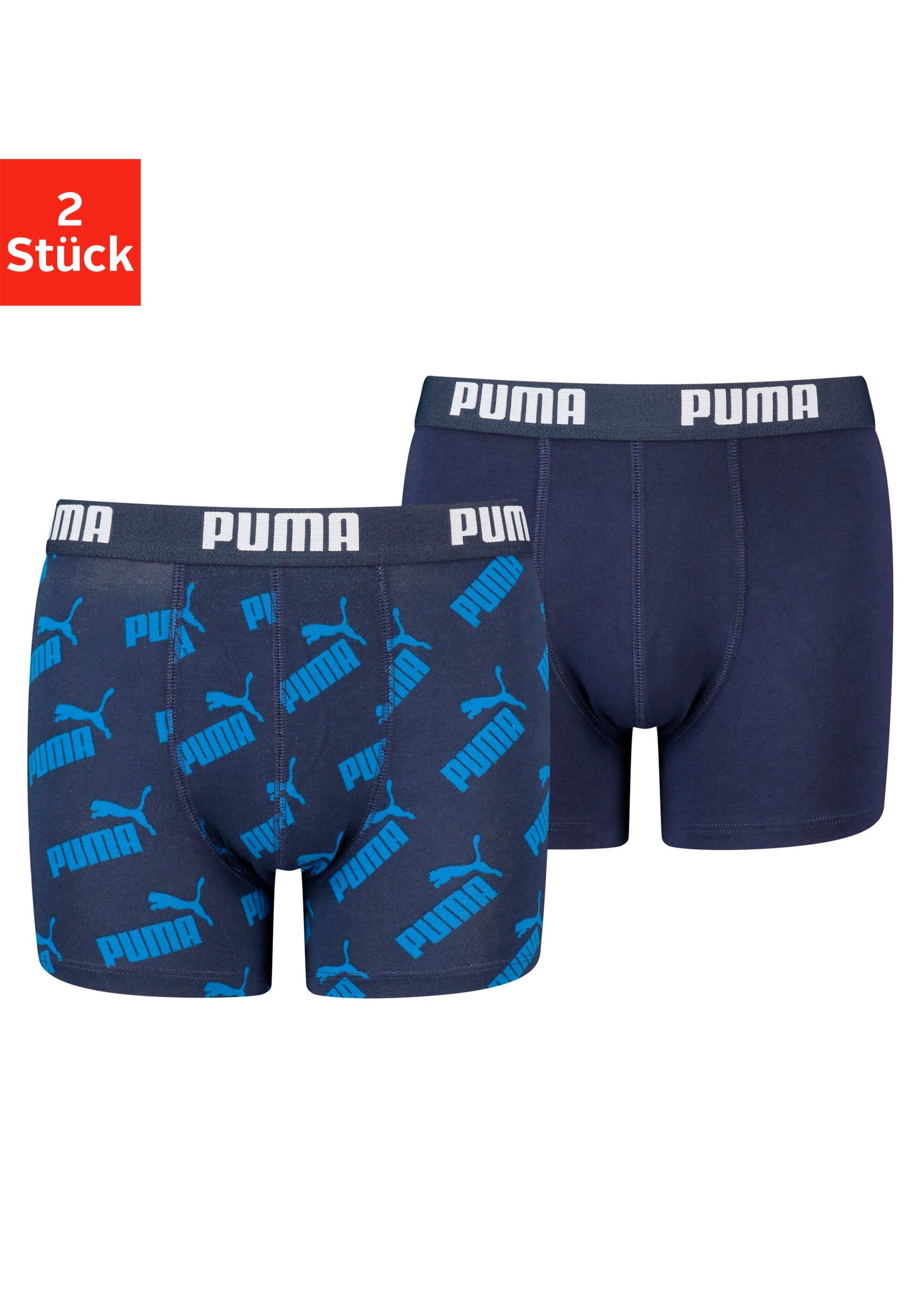 PUMA Boxer, (Packung, 2 St.), für Jungen mit Markenschriftzug im Bund von Puma