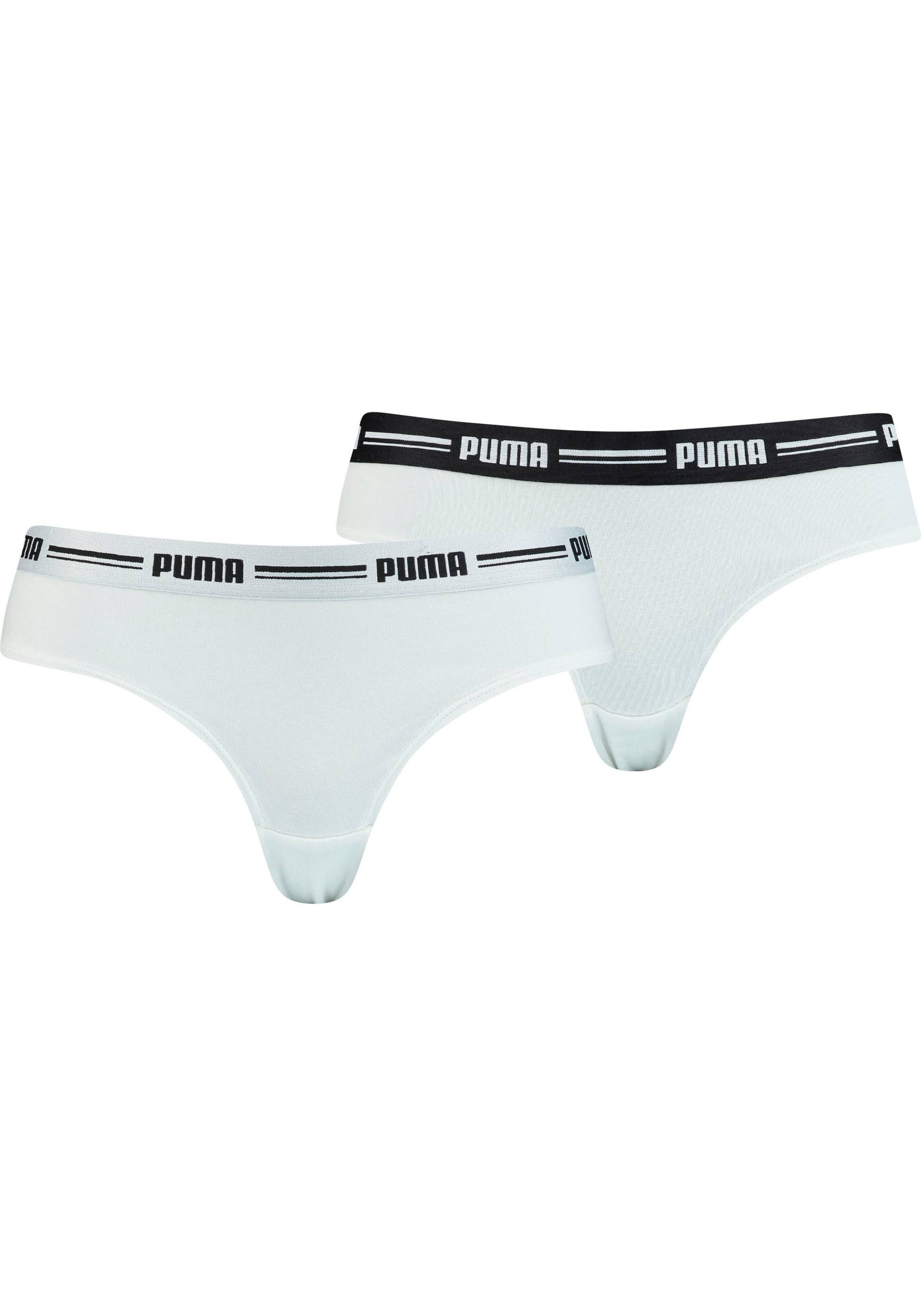 PUMA Brasilslip »PUMA WOMEN BRAZILIAN 2P HANG«, (2er Pack), mit weichem Logobündchen von Puma