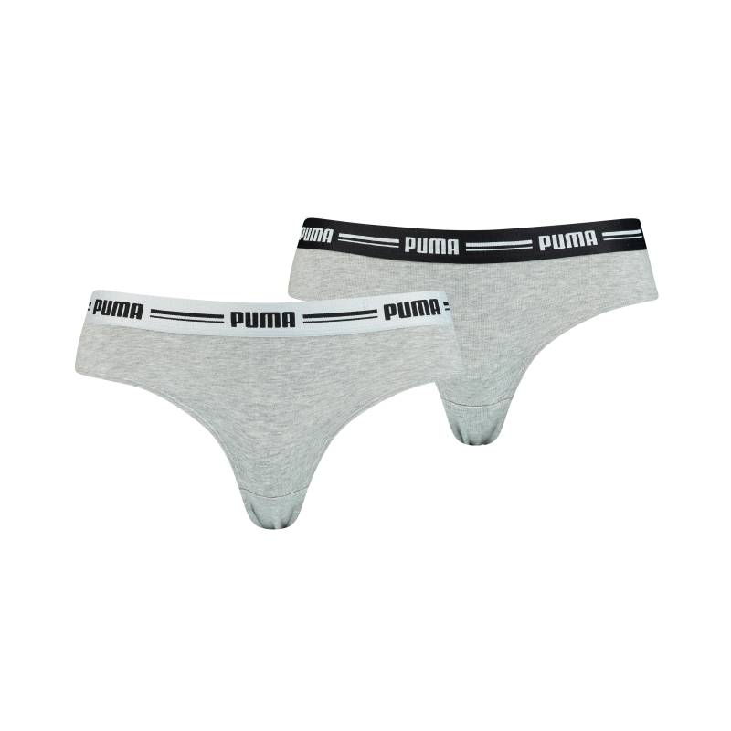 PUMA Brasilslip »PUMA WOMEN BRAZILIAN 2P HANG«, (2er Pack), mit weichem Logobündchen von Puma