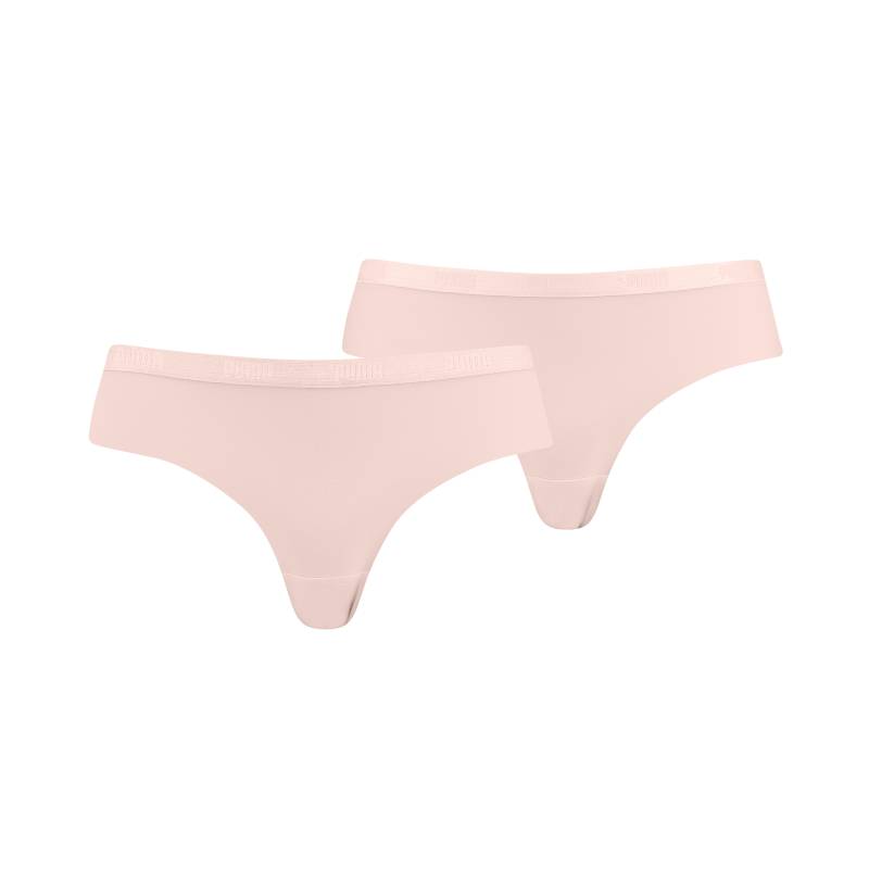 PUMA Brasilslip »PUMA WOMEN MICROFIBER BRAZILIAN 2P HANG«, (2er Pack), Mit elastischem Soft-Touch-Logobund von Puma
