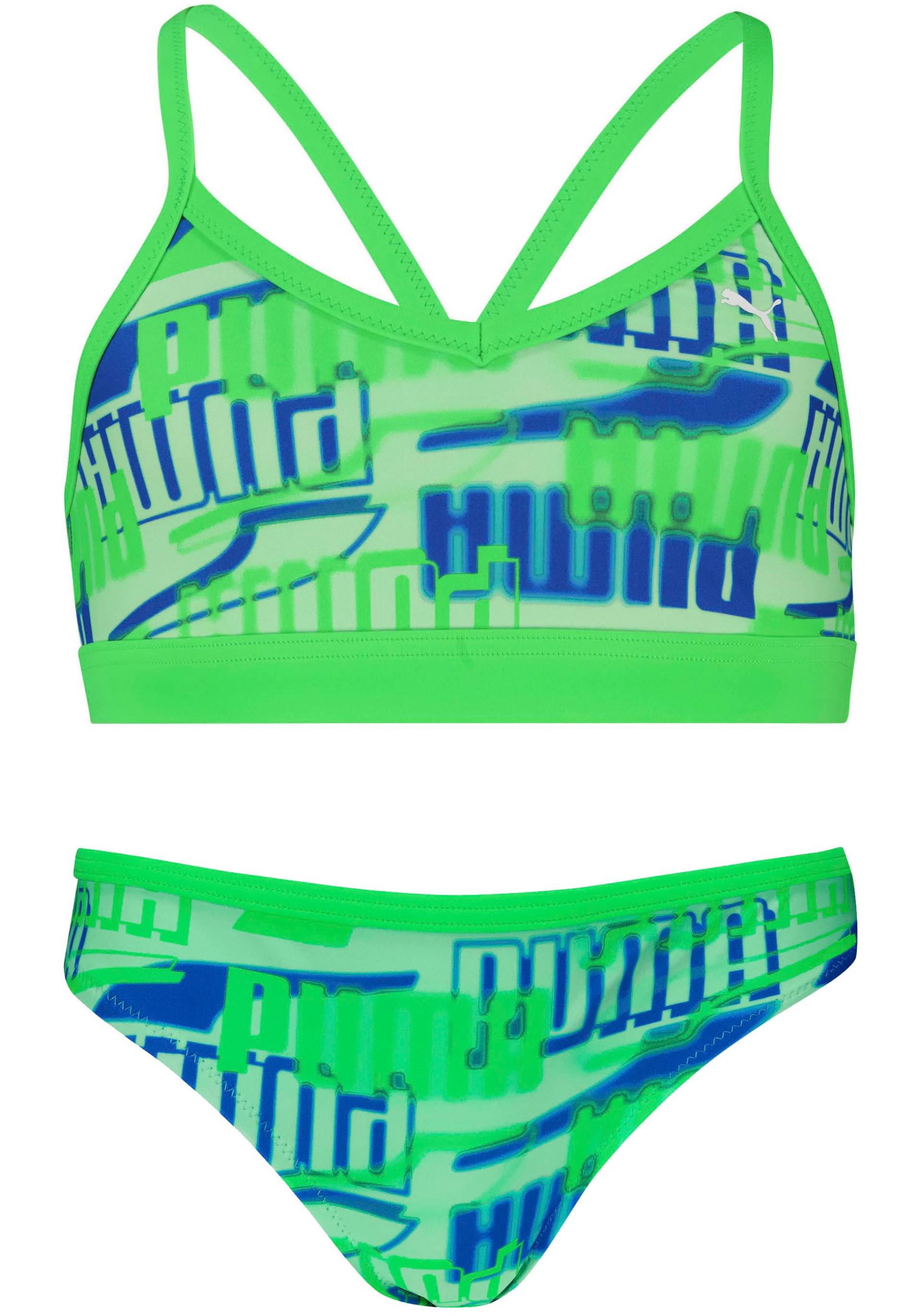 PUMA Bustier-Bikini, (Set), Mädchen-Bikini mit allover Logoprint von Puma