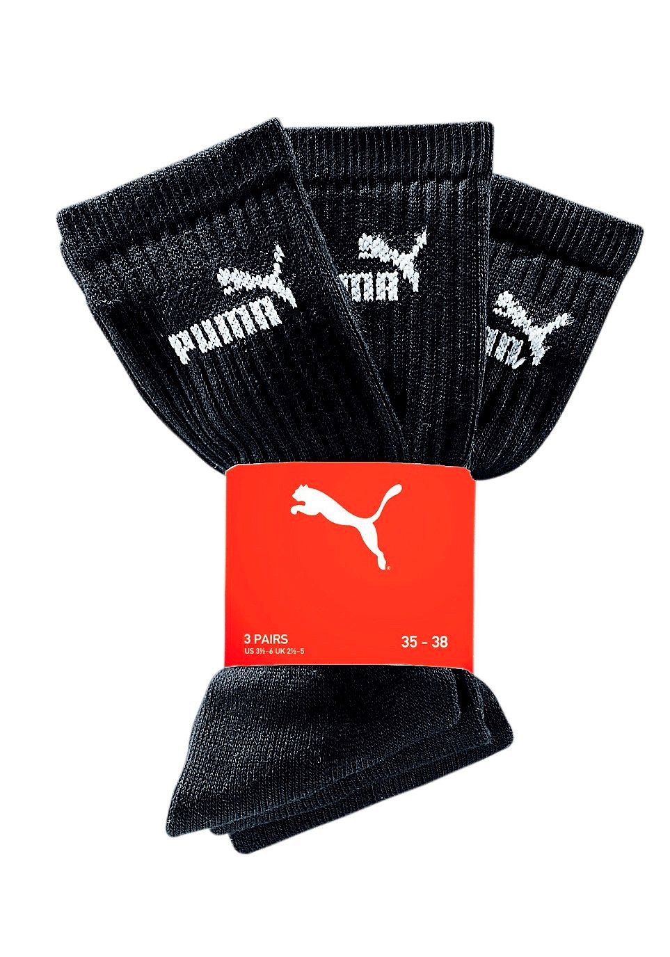 PUMA Freizeitsocken, (3 Paar), Atmungsaktiv, feuchtigkeitsregulierend, Stretchanteil von Puma