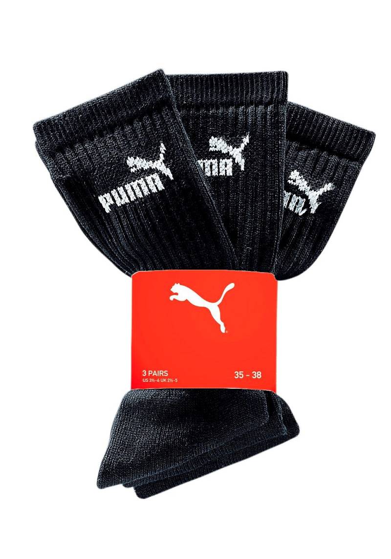 PUMA Freizeitsocken, (3 Paar), Atmungsaktiv, feuchtigkeitsregulierend, Stretchanteil von Puma