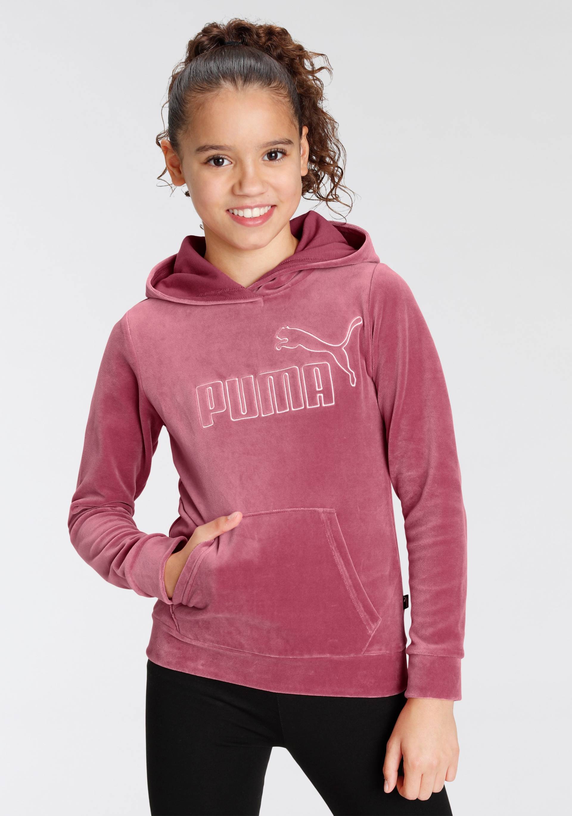 PUMA Kapuzensweatshirt »ESS+ Velour Hoodie G« von Puma