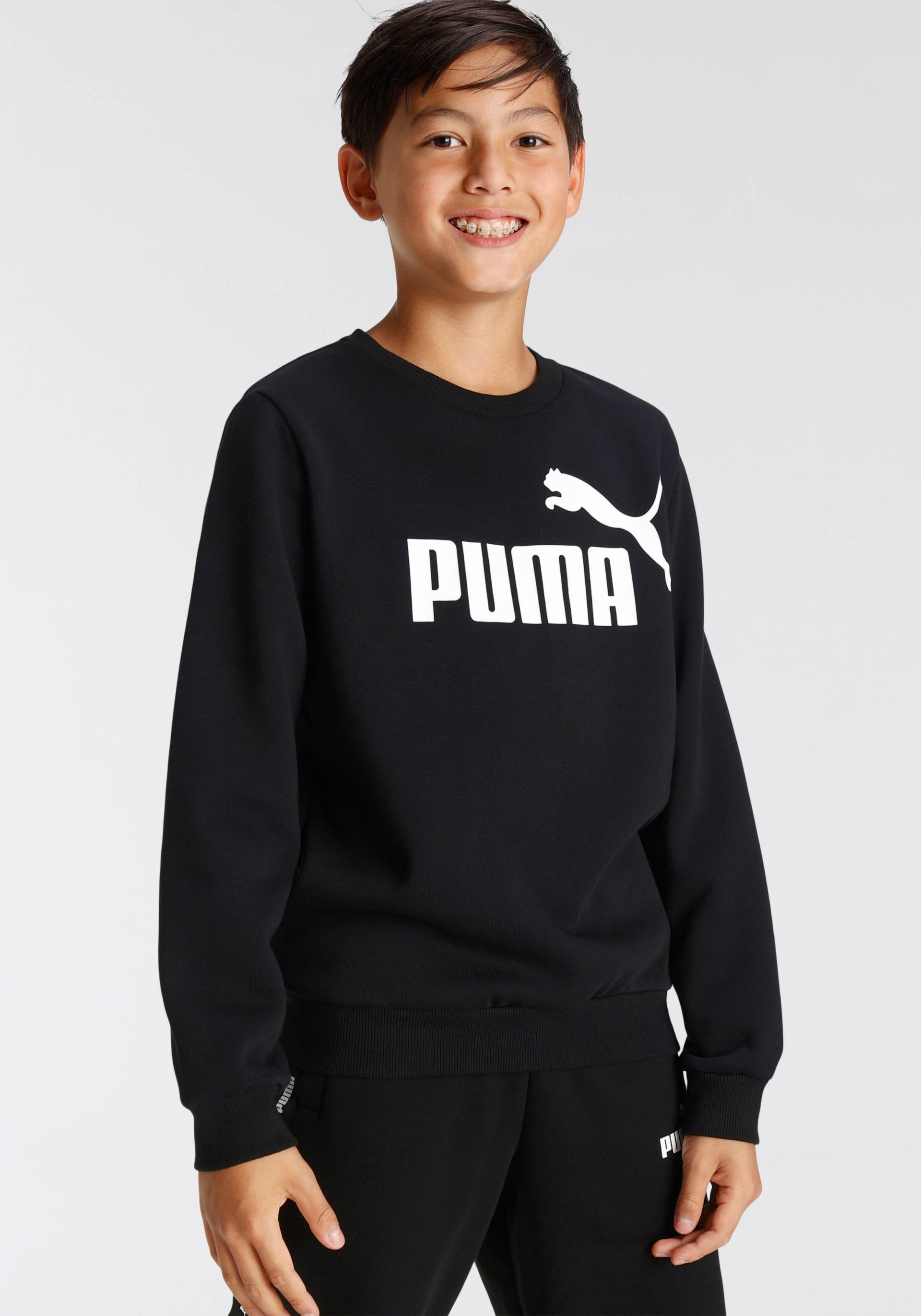 PUMA Kapuzensweatshirt »ESS BIG LOGO CREW FL B« von Puma