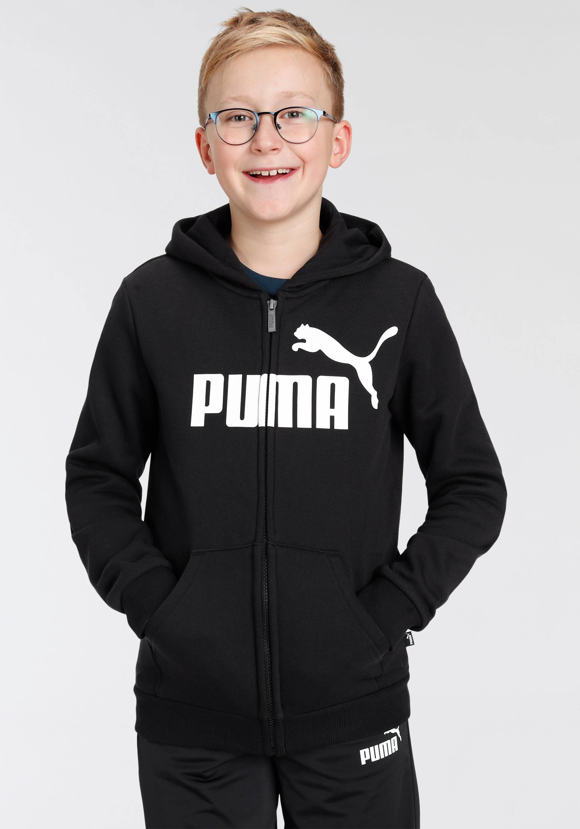 PUMA Kapuzensweatshirt »ESS BIG LOGO FZ HOODIE FL B« von Puma