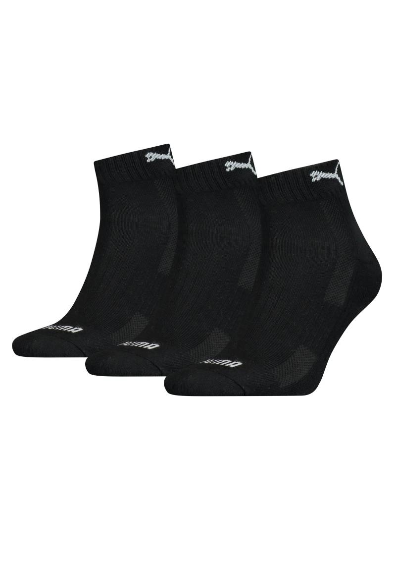 PUMA Kurzsocken, (3 Paar), mit eingestricktem Logo im Bund von Puma