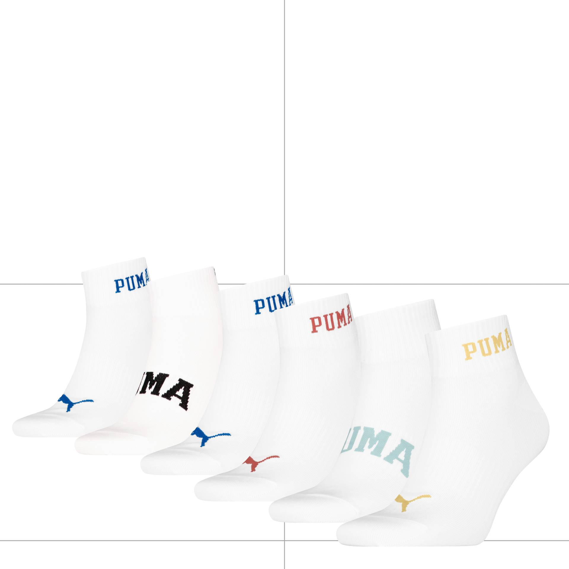 PUMA Kurzsocken, (6er Pack), mit weichem Materialmix von Puma